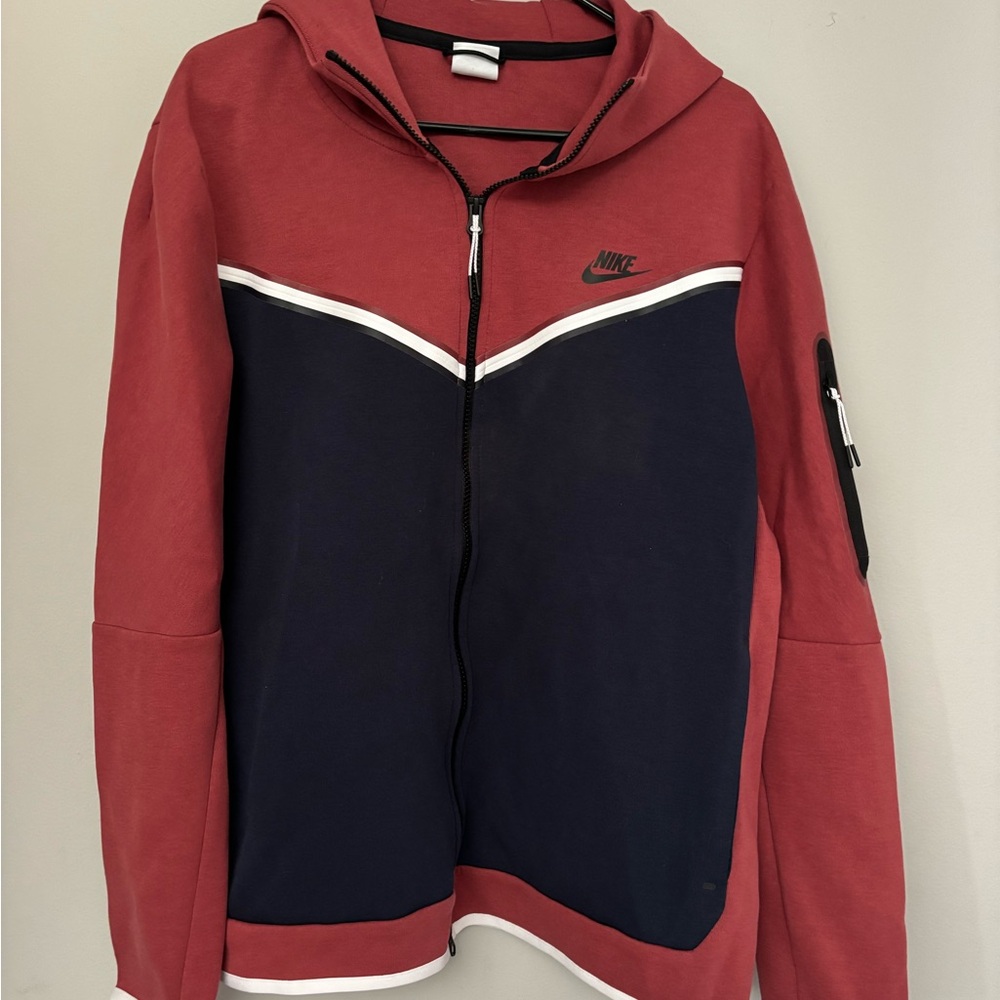 Nike Red and Navy Hoodie